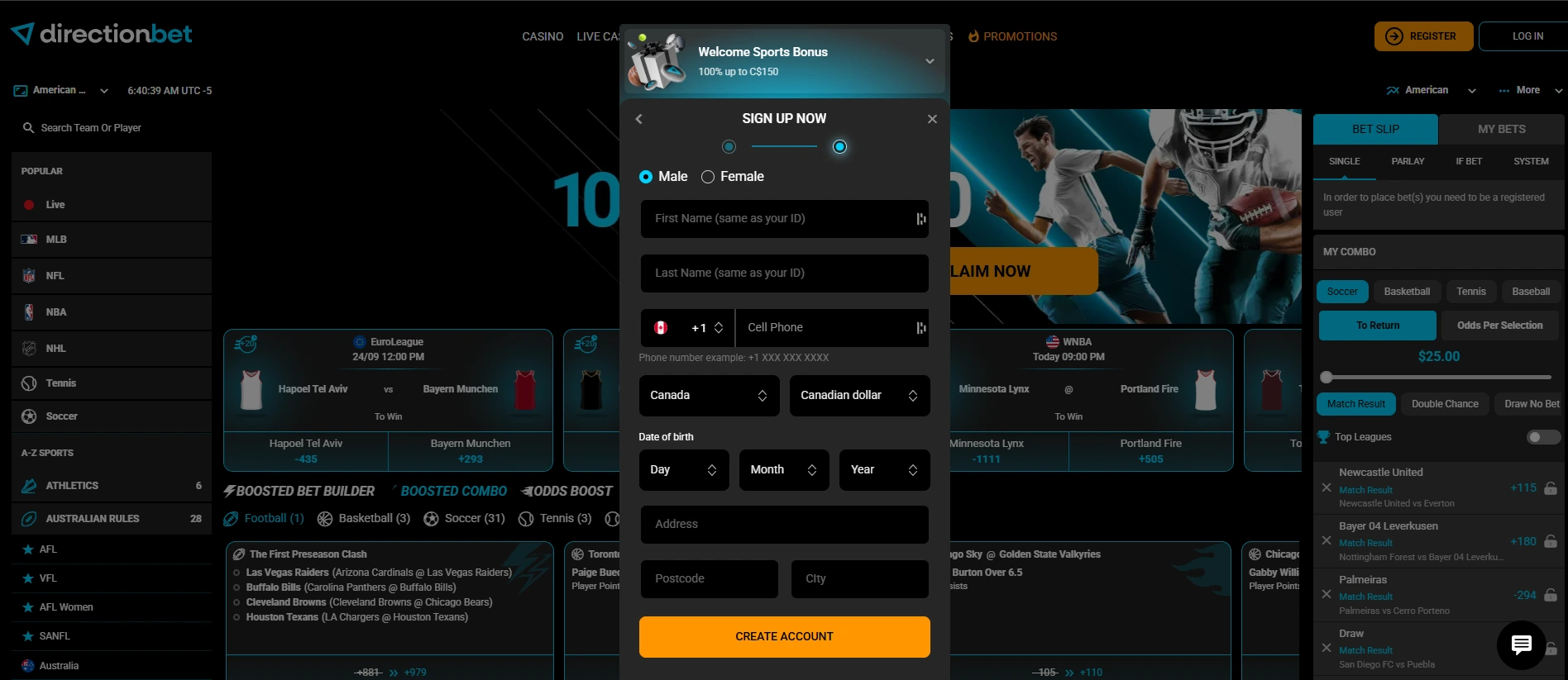 Directionbet gambling site